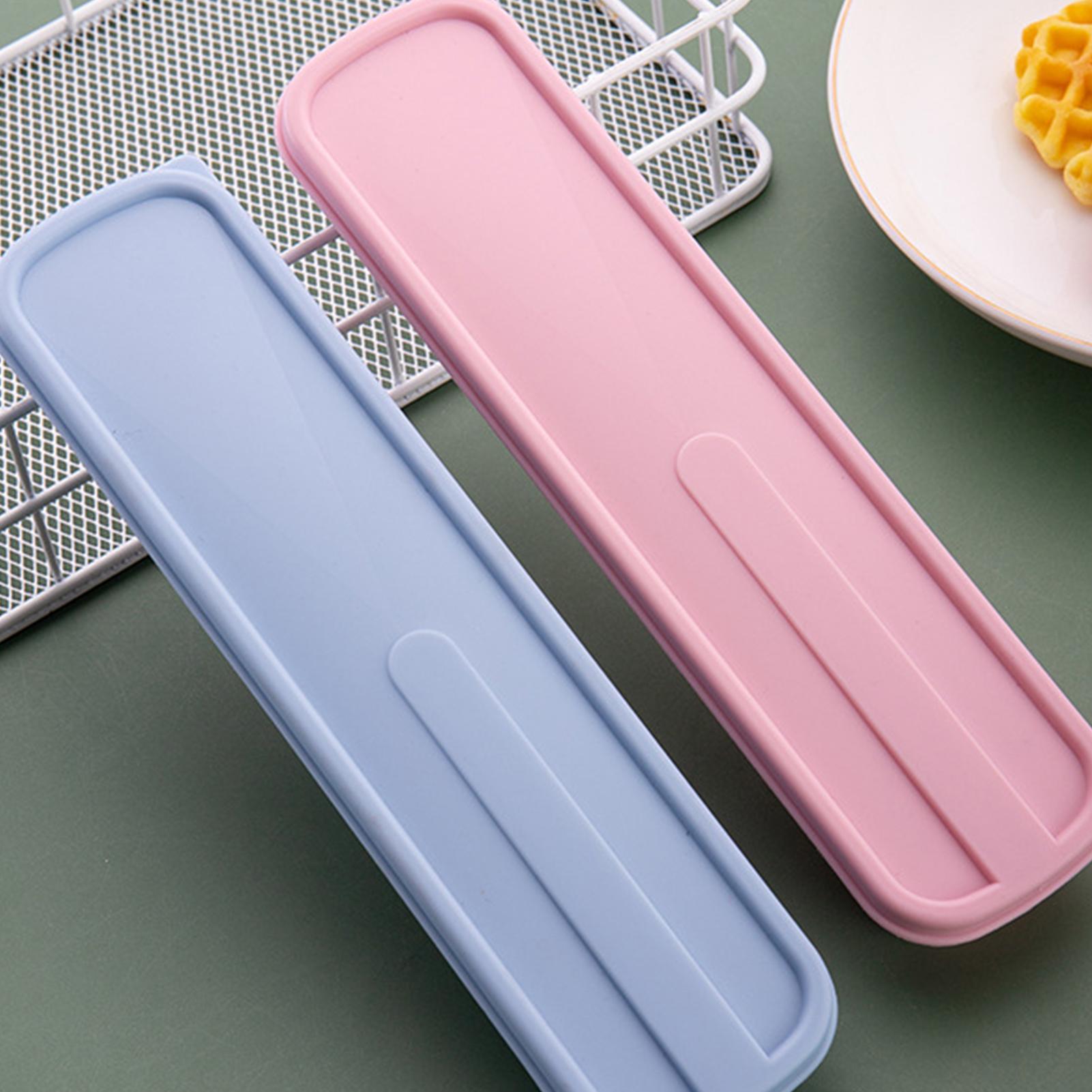 Bamboo Cutlery Travel - Caixa de armazenamento de talheres portátil,