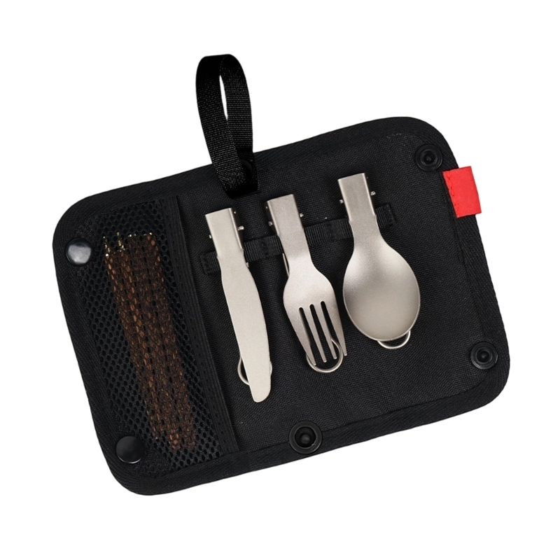 Bamboo Cutlery Travel - Conjunto talheres refeição viagem 547F com