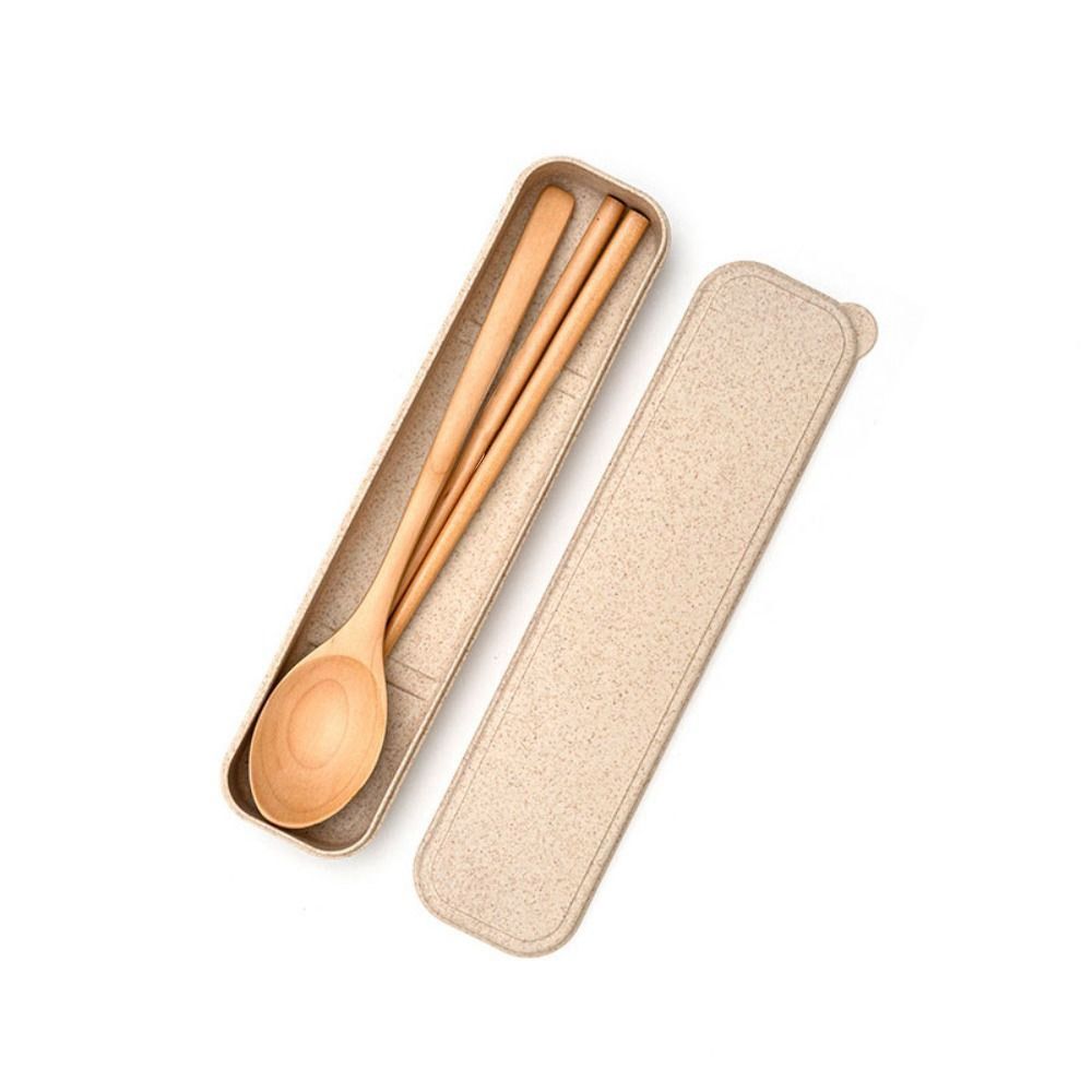 Conjunto de Talheres de Madeir - Bamboo Cutlery Travel avaliação e preço