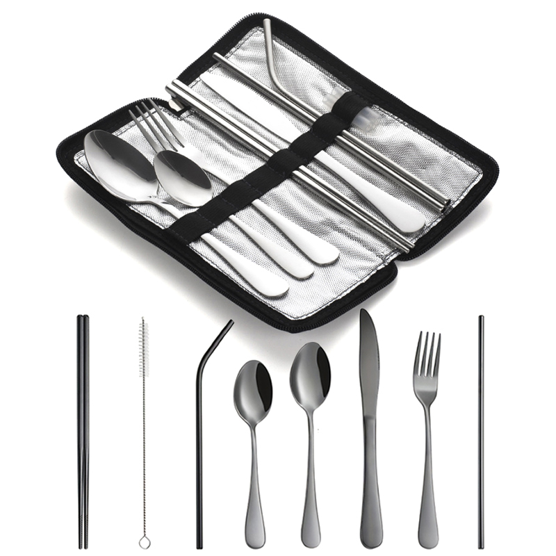 Novo Conjunto de Talheres Port - Bamboo Cutlery Travel avaliação e preço