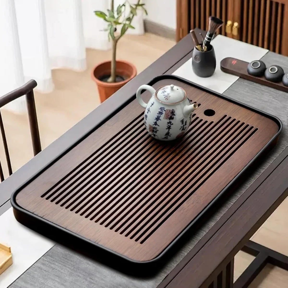 Mesa de chá de bambu destacáve - Bamboo Cutlery Travel avaliação e preço