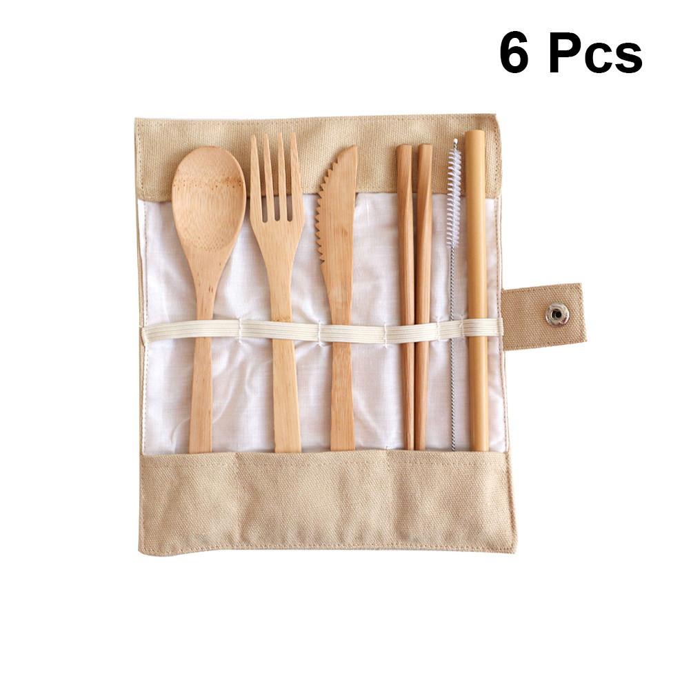 Conjunto de Talheres de Bambu  - Bamboo Cutlery Travel avaliação e preço