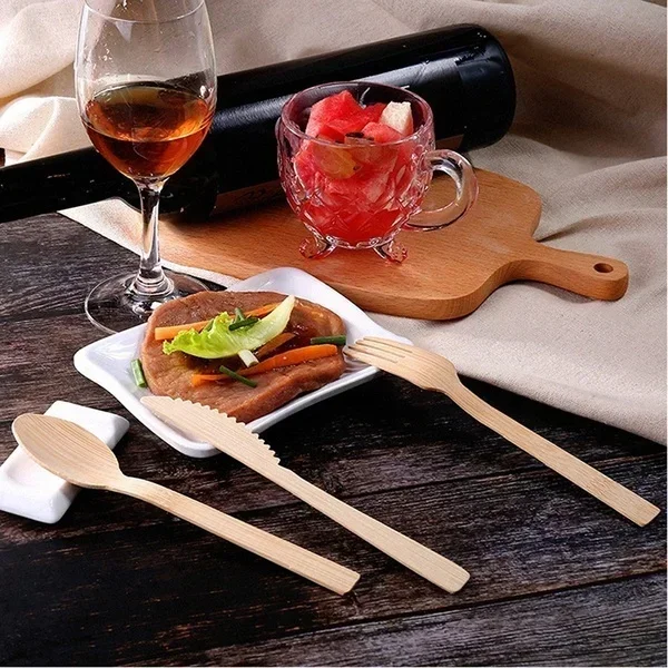 Conjunto de Talheres de Bambu  - Bamboo Cutlery Travel avaliação e preço