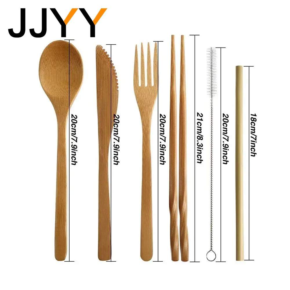 Conjunto de Talheres de Bambu  - Bamboo Cutlery Travel avaliação e preço