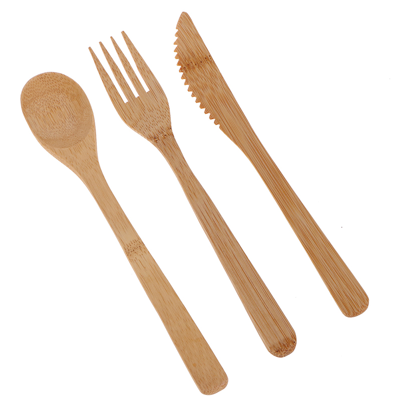 Conjunto De Talheres De Viagem - Bamboo Cutlery Travel avaliação e preço